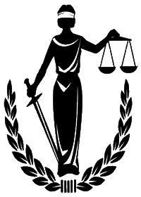 a black and white lady scales of justice
