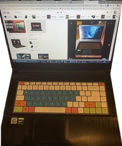 my msi 87 key laptop